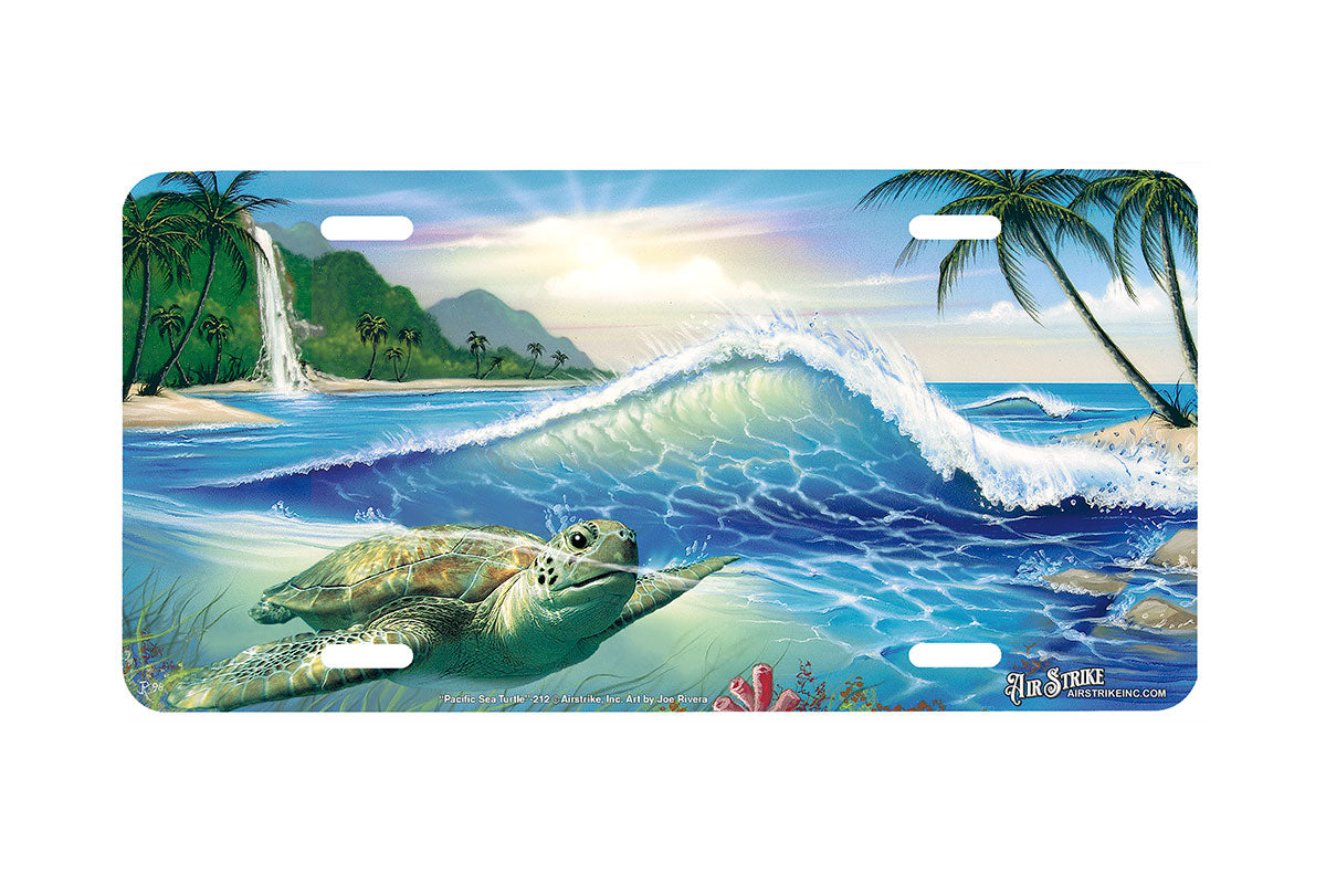 "Pacific Sea Turtle" - Decorative License Plate
