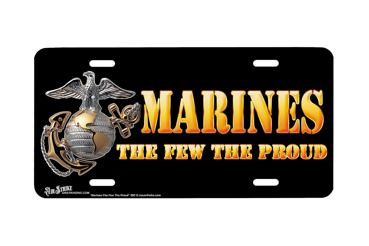 "Marines The Few and Proud" - Decorative License Plate