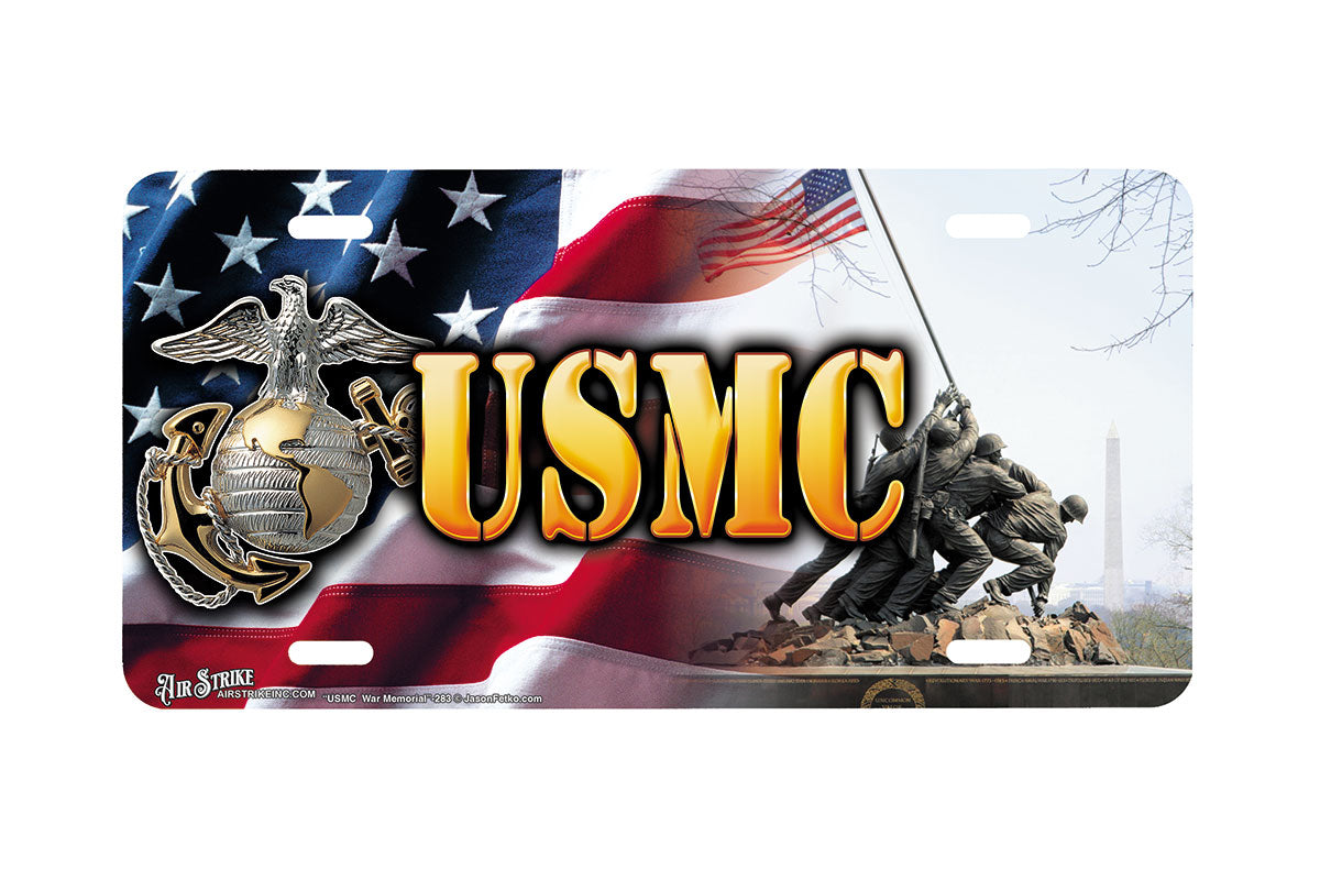 "USMC War Memorial" - Decorative License Plate