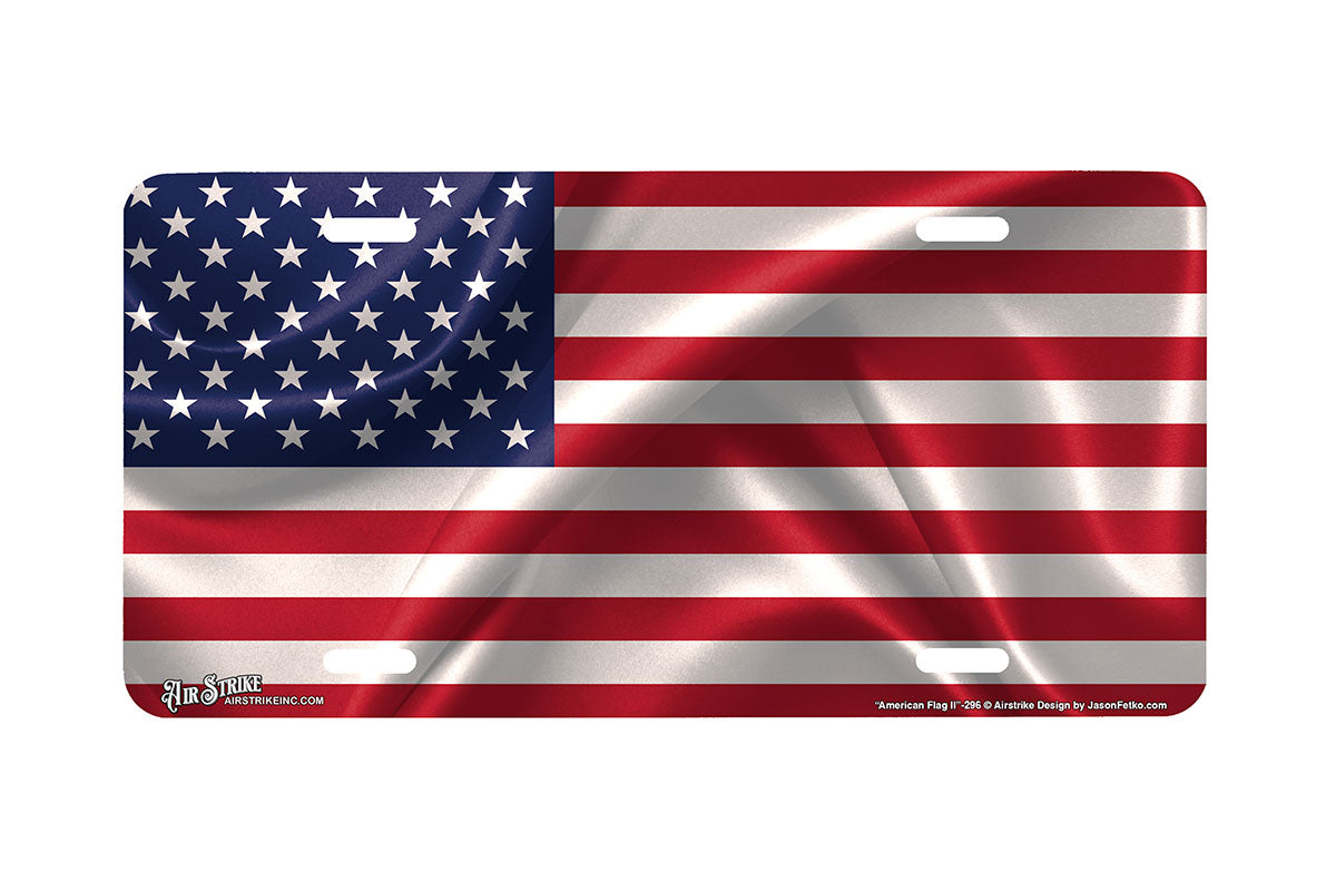 "American Flag II" - Decorative License Plate