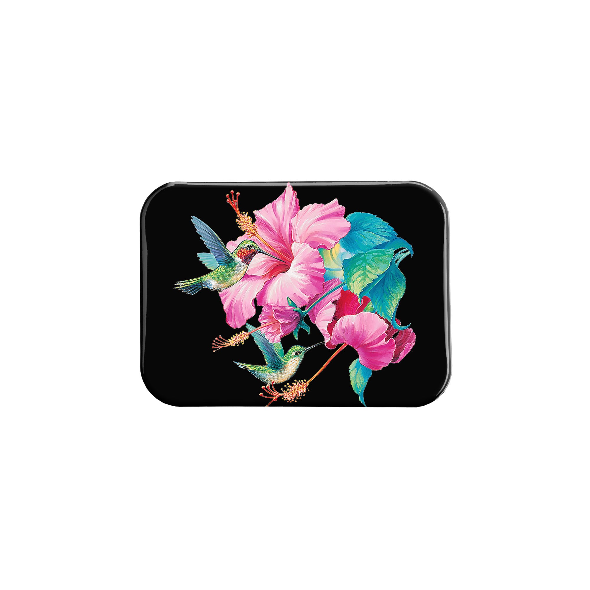 "Rubythroats And Hibiscus" - 2.5" X 3.5" Rectangle Fridge Magnets
