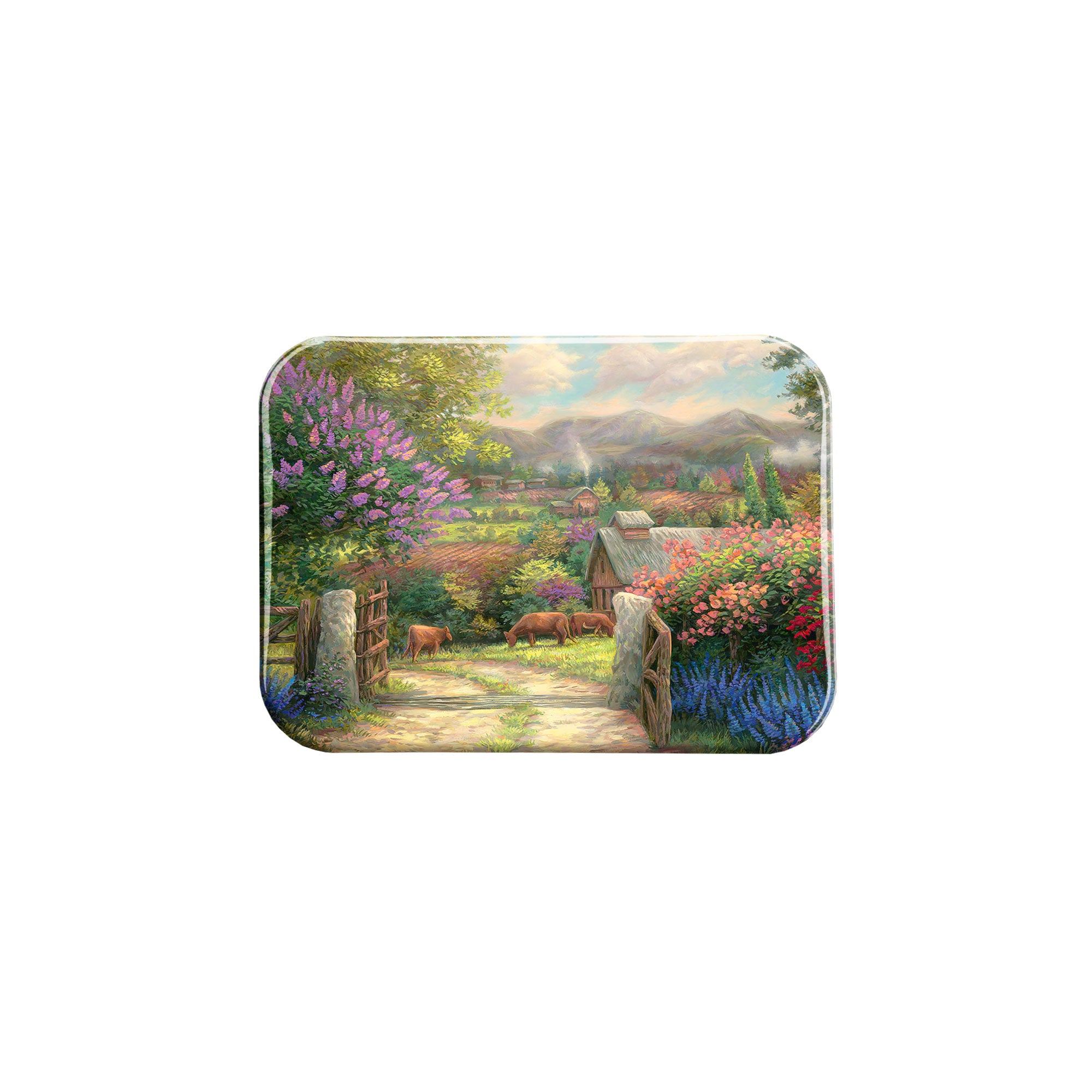 "Country Gate" - 2.5" X 3.5" Rectangle Fridge Magnets