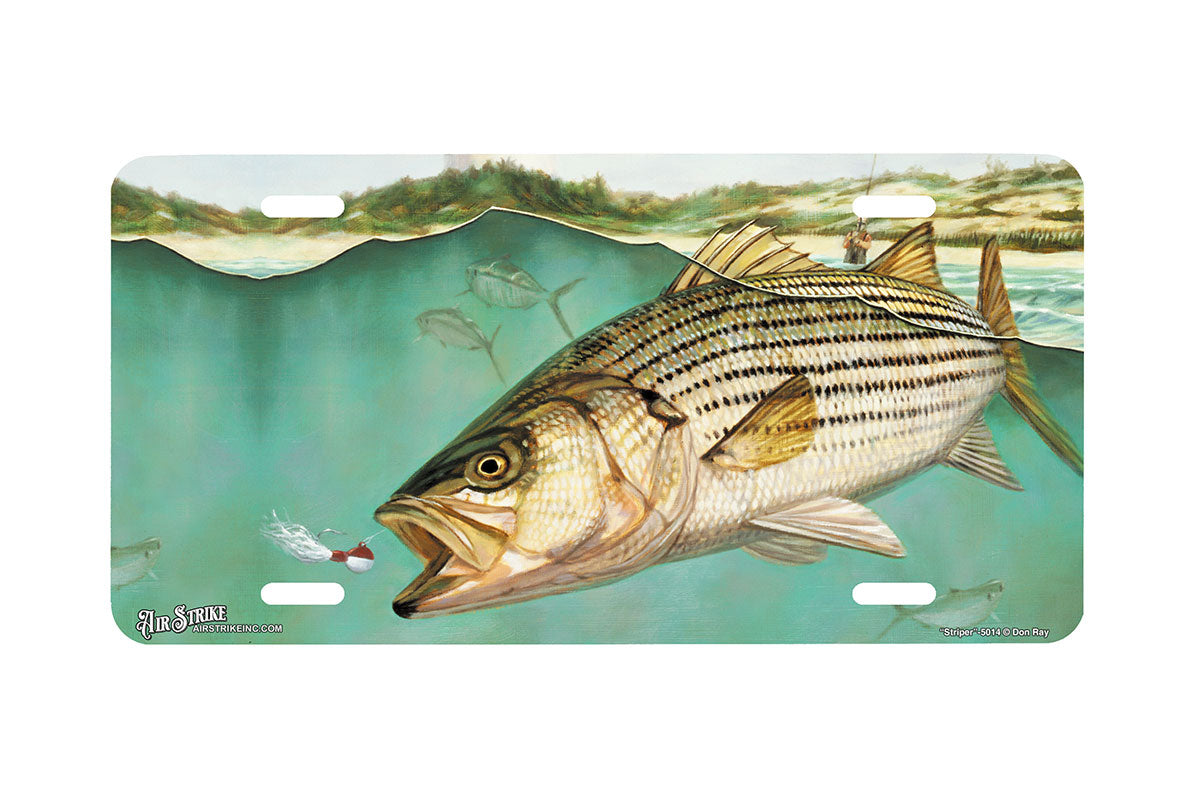 Airstrike® Fishing License Plates 5014-Striper