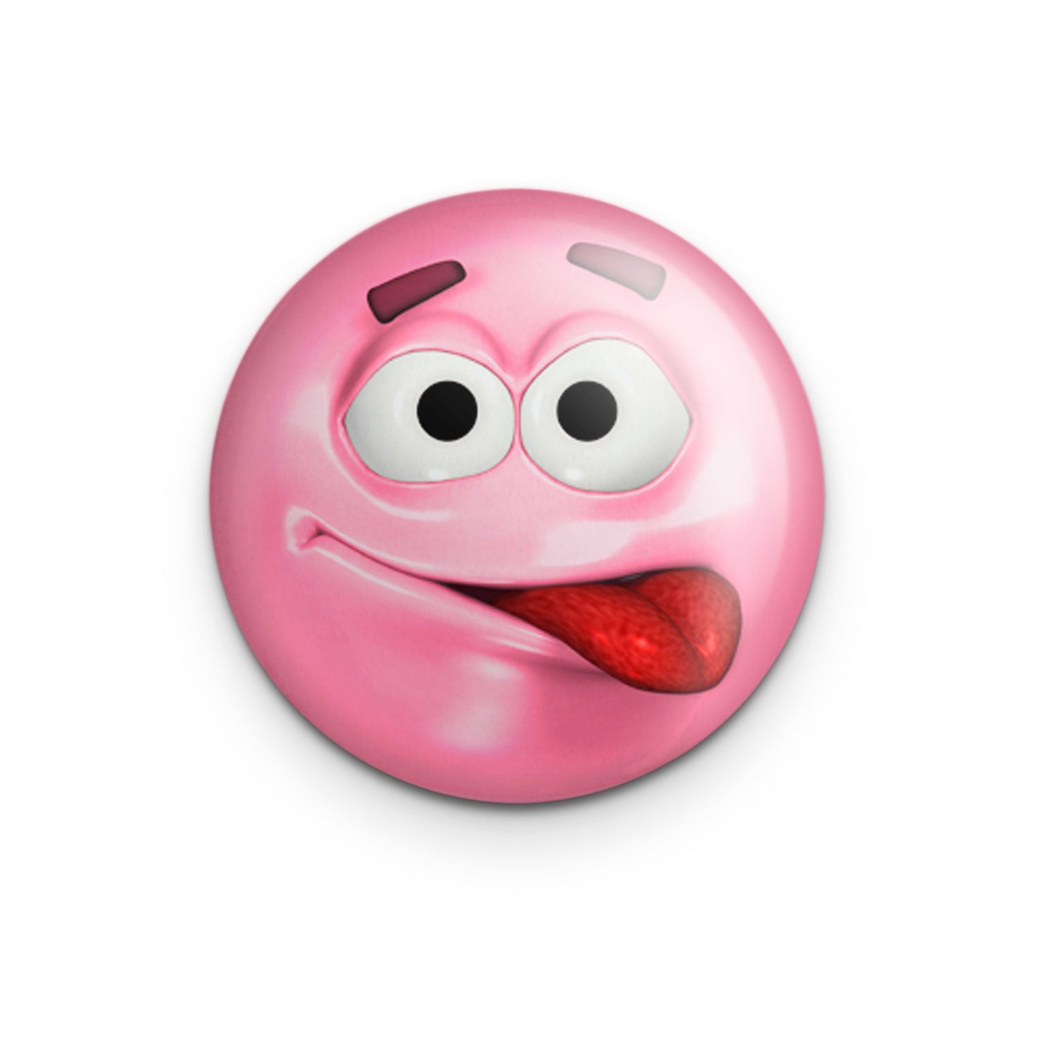 "Pink Attitude" - 1" Round Pinback Button