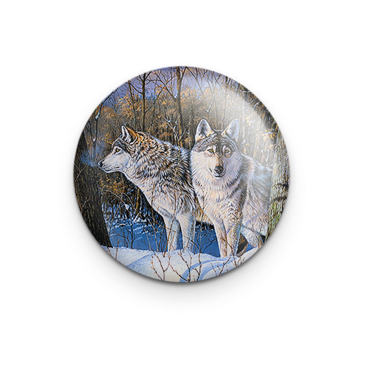 "Silent Trackers" - 1" Round Pinback Button