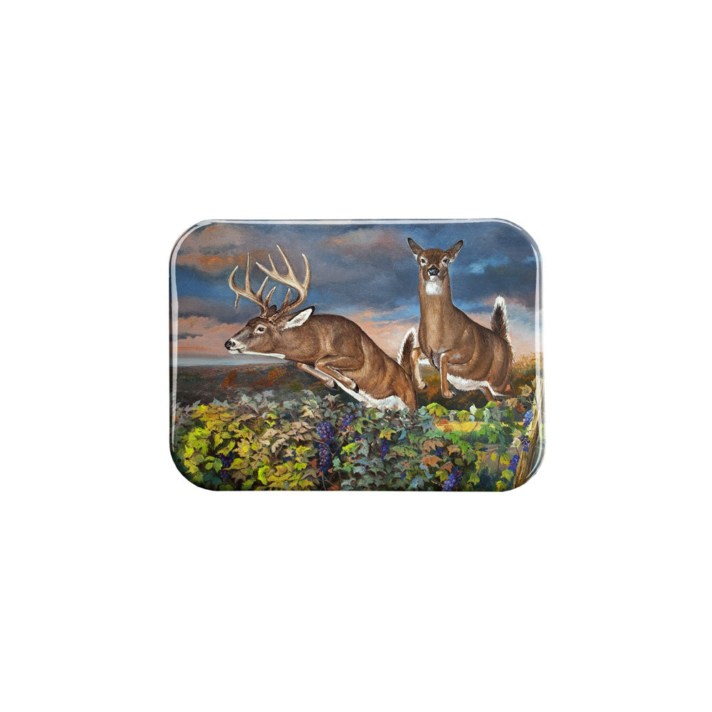 "Deers Leap" - 2.5" X 3.5" Rectangle Fridge Magnets