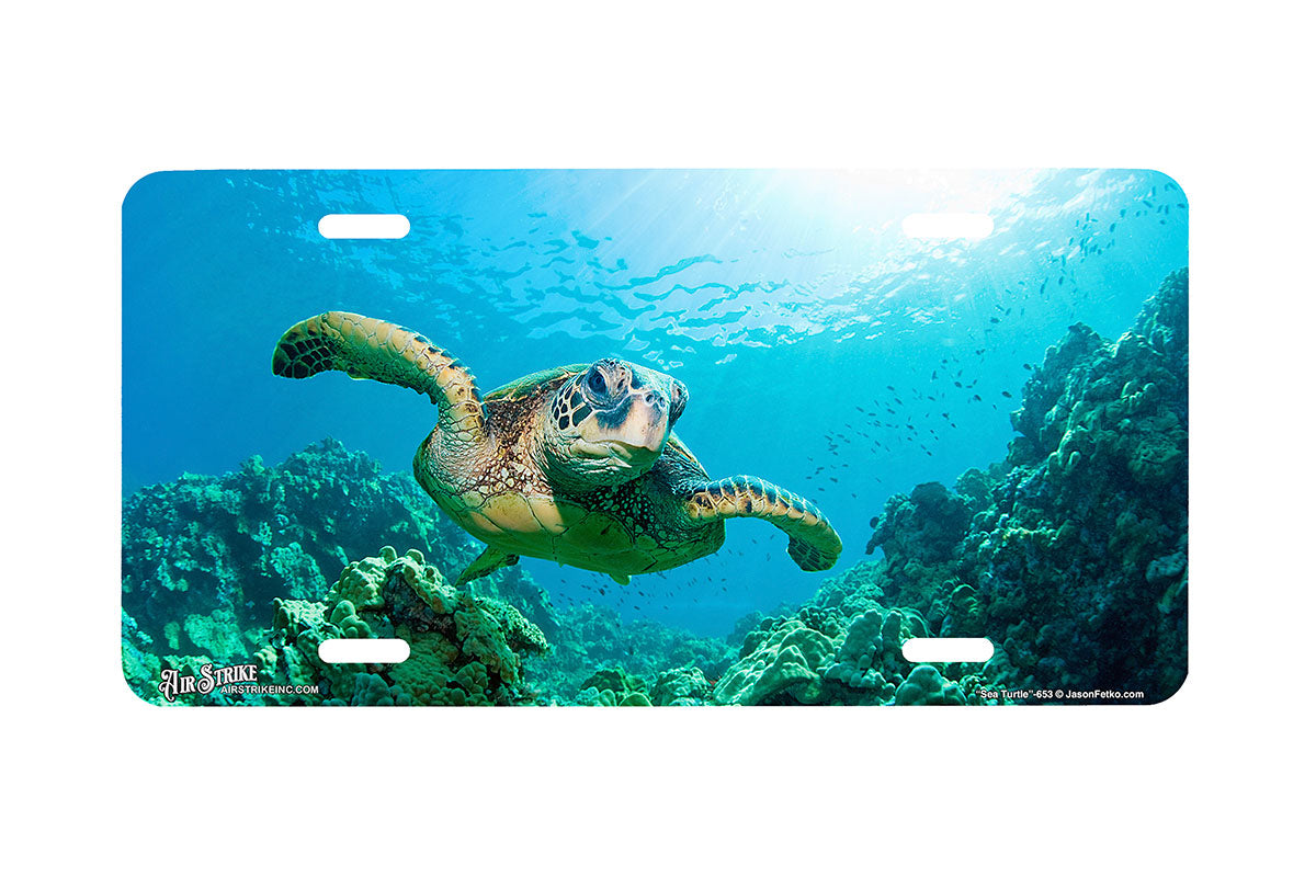 "Sea Turtle" - Decorative License Plate