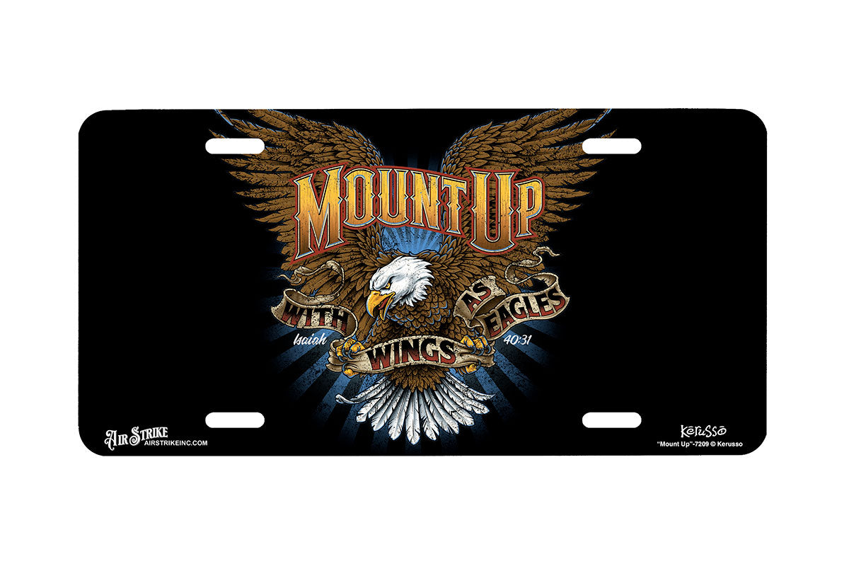 "Mount Up" - Decorative License Plate