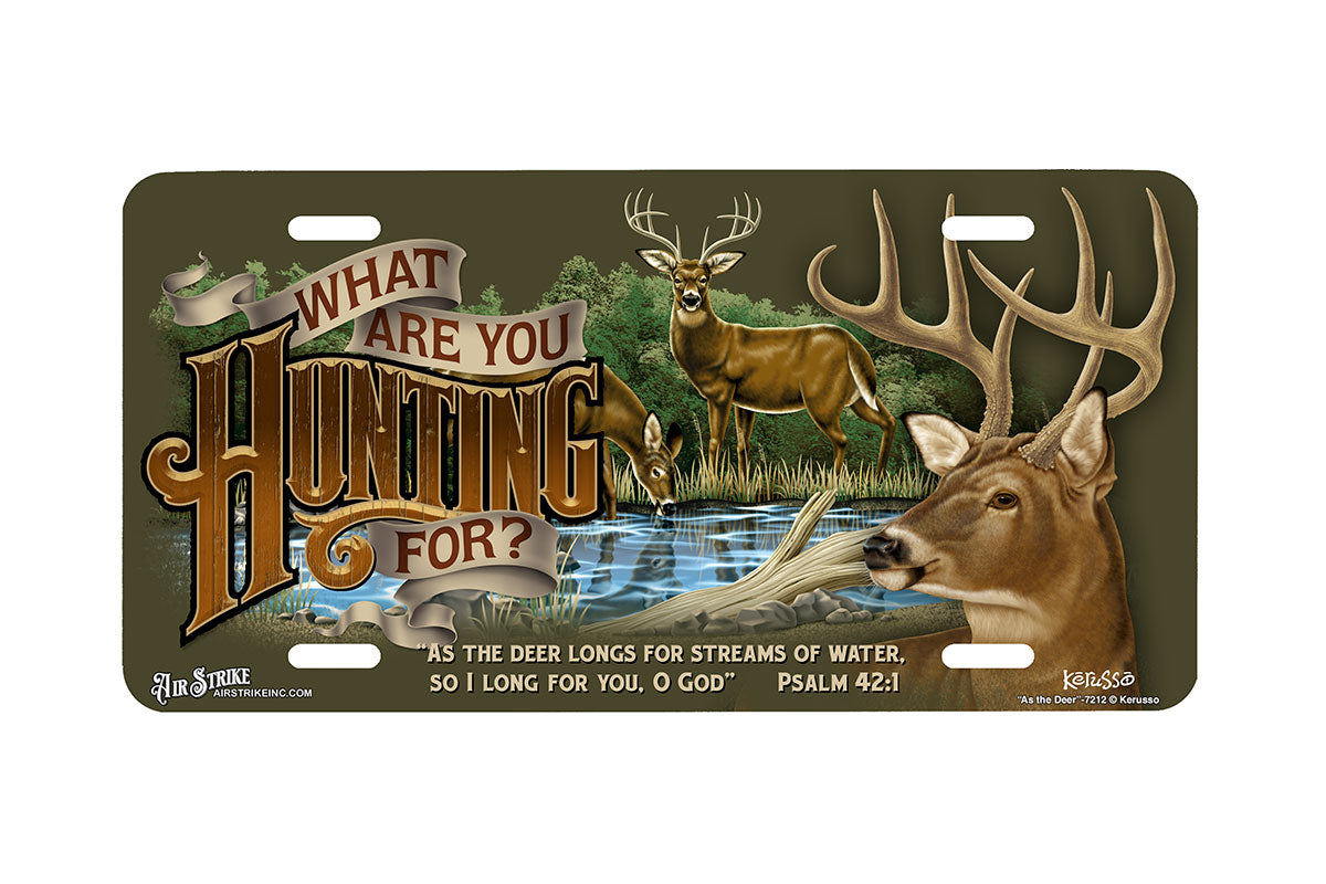 "As the Deer" - Decorative License Plate