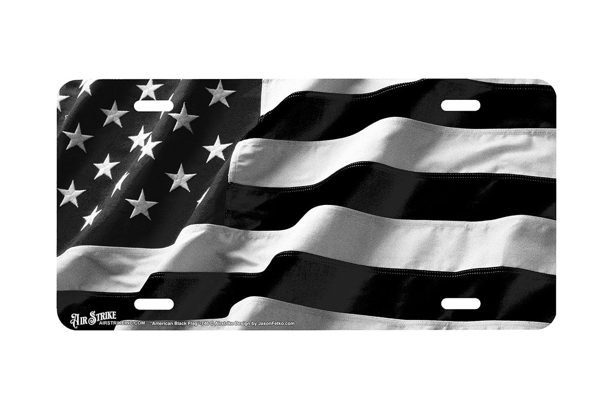 "American Black Flag" - Decorative License Plate