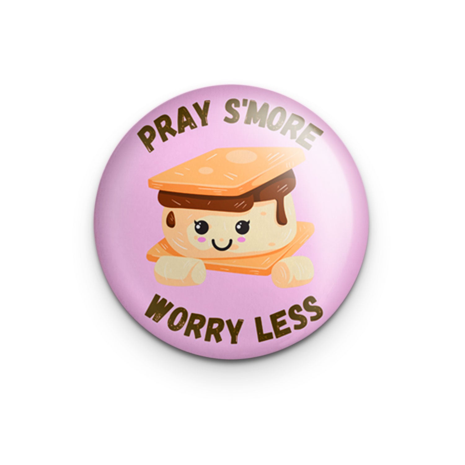 "Pray Smore" - 1" Round Pinback Button
