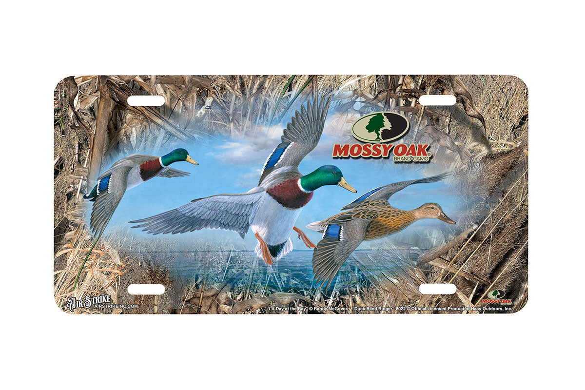 "Duck Blind Ringer and Day at the Bay" - Decorative License Plate