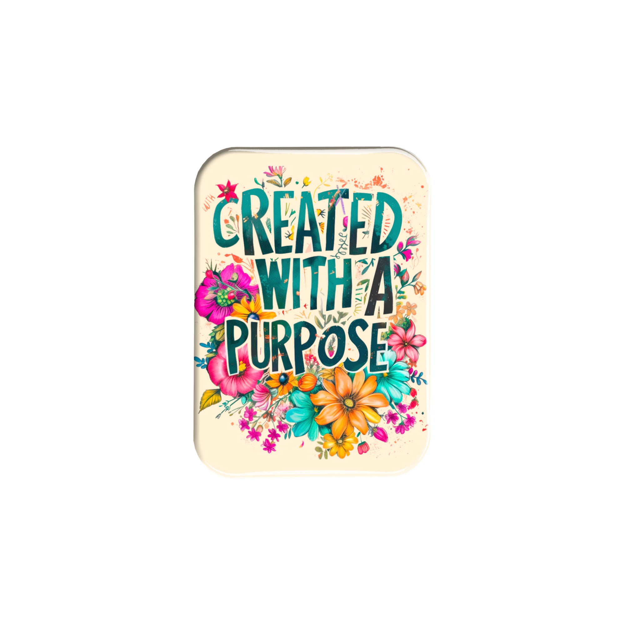 "Created With A Purpose" - 2.5" X 3.5" Rectangle Fridge Magnets
