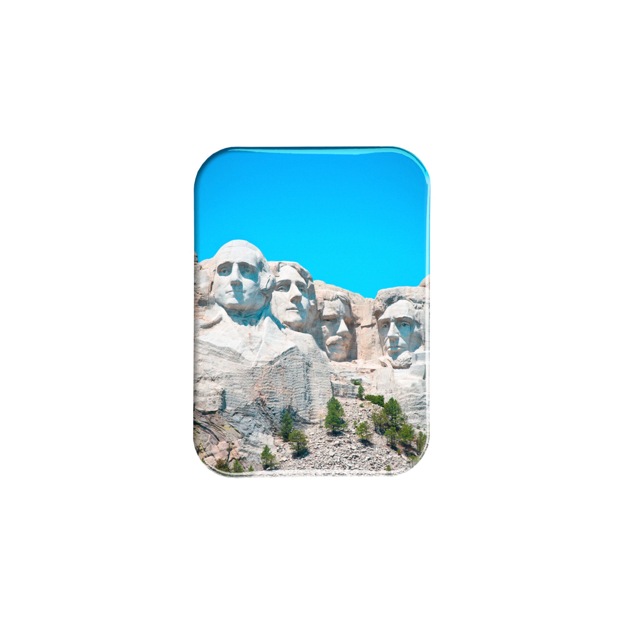 "Mount Rushmore Portrait" - 2.5" X 3.5" Rectangle Fridge Magnets