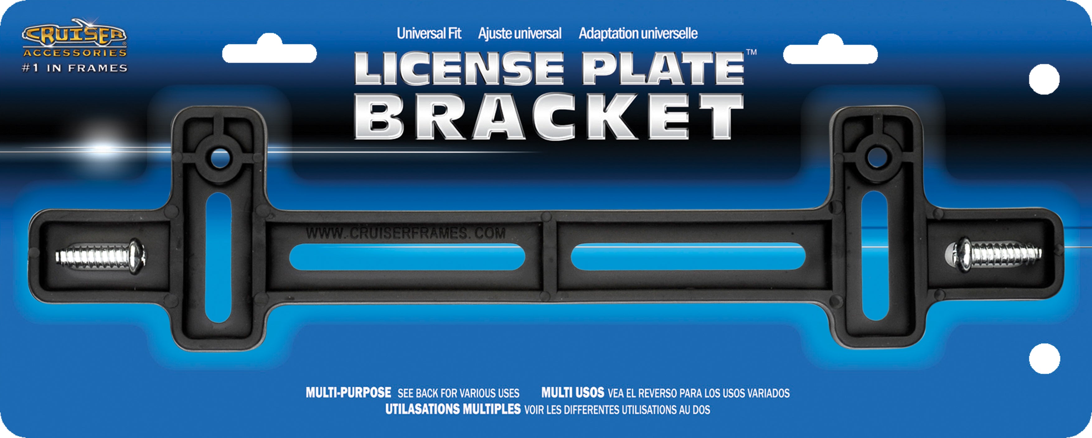License Plate Bracket, Black