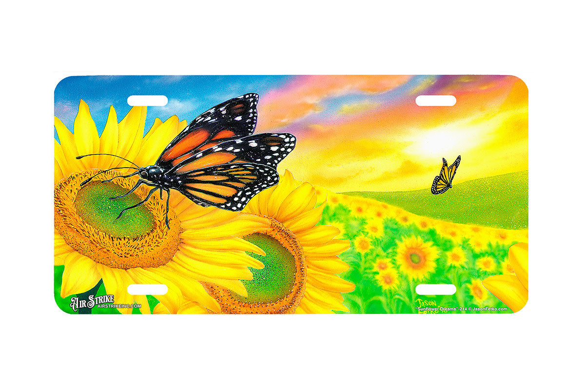 "Sunflower Dreams" - Decorative License Plate