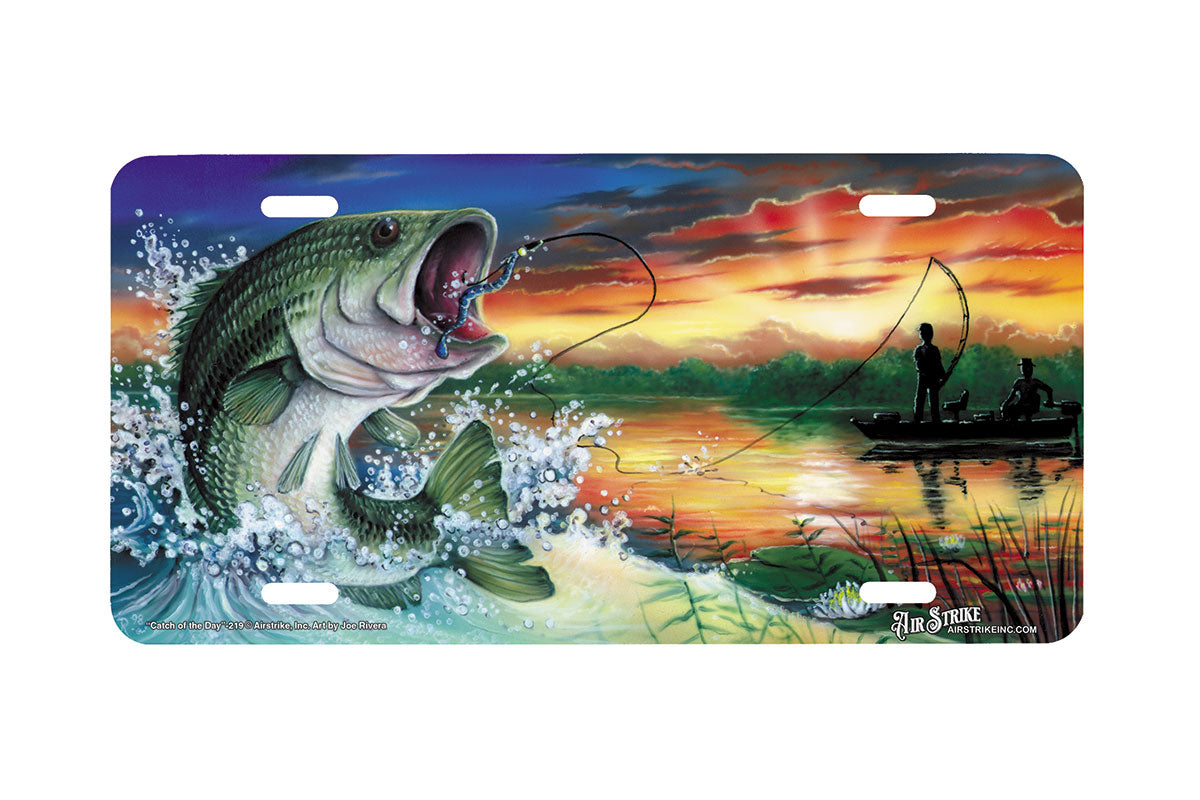 "Catch of the day" - Decorative License Plate