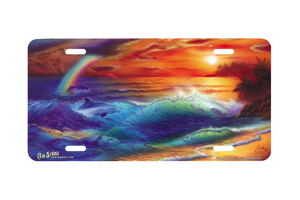 "Ocean Spectrum" - Decorative License Plate