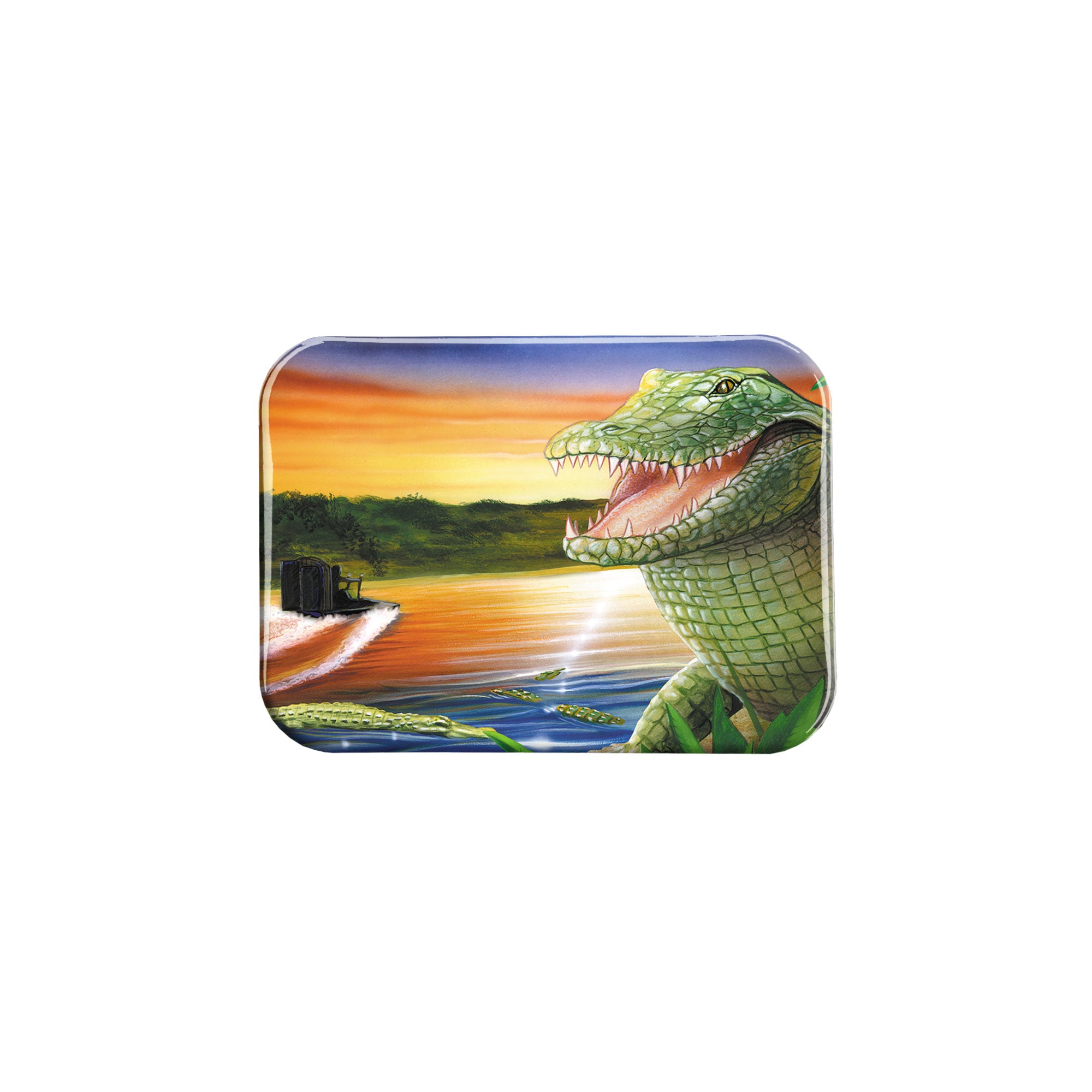 "Alligator Lagoon" - 2.5" X 3.5" Rectangle Fridge Magnets