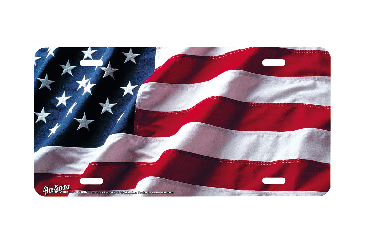 "American Flag" - Decorative License Plate