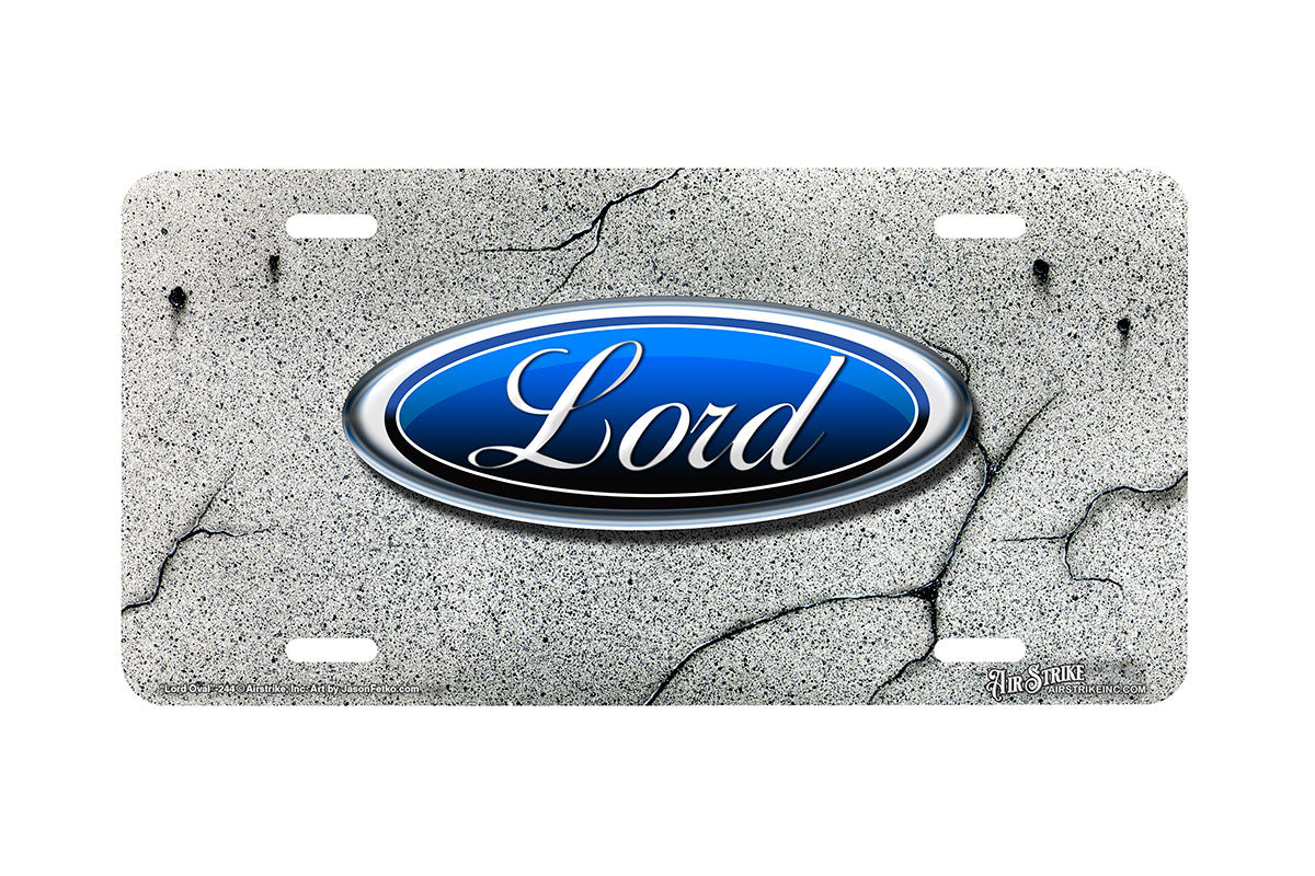 "Lord Oval" - Decorative License Plate