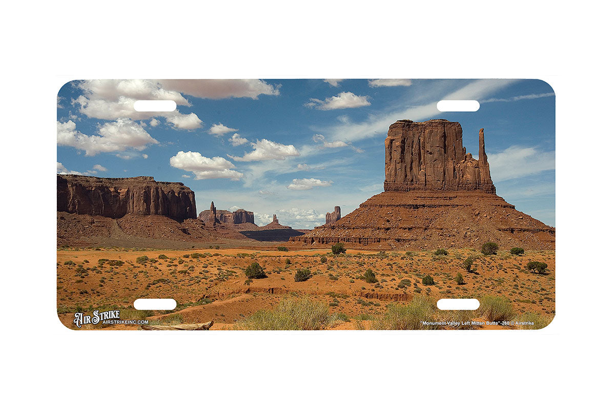 "Monument Valley Left Mitten Butte" - Decorative License Plate