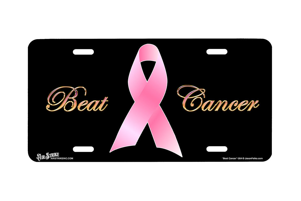 "Beat Cancer" - Decorative License Plate