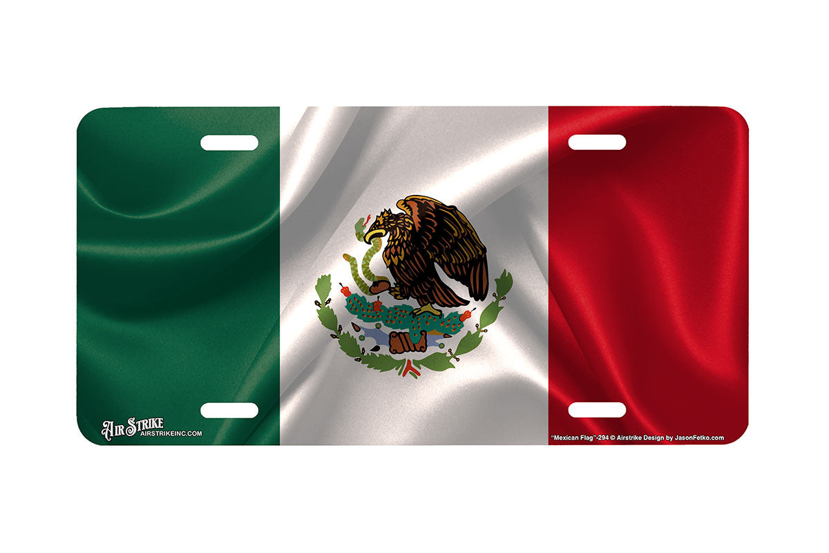 "Mexican Flag" - Decorative License Plate