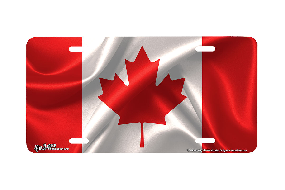 "Canadian Flag" - Decorative License Plate