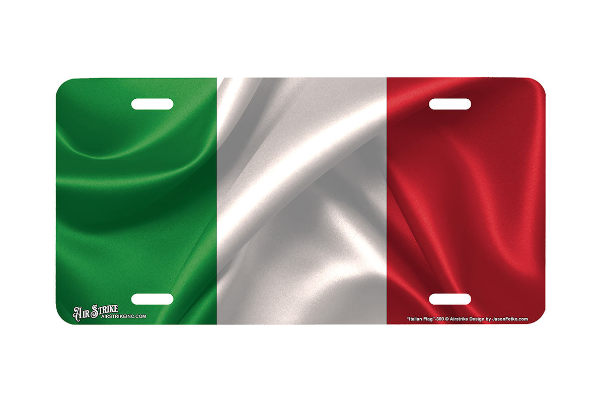 "Italian Flag" - Decorative License Plate