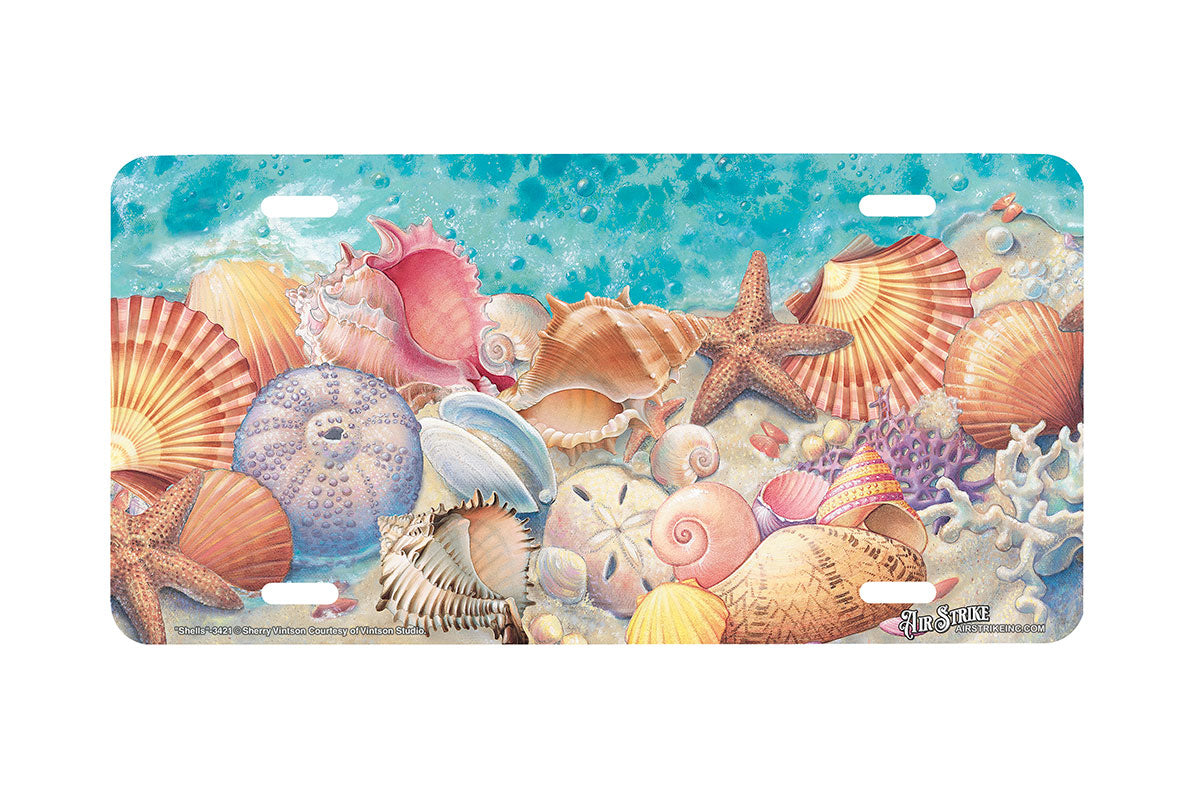 "Shells" - Decorative License Plate