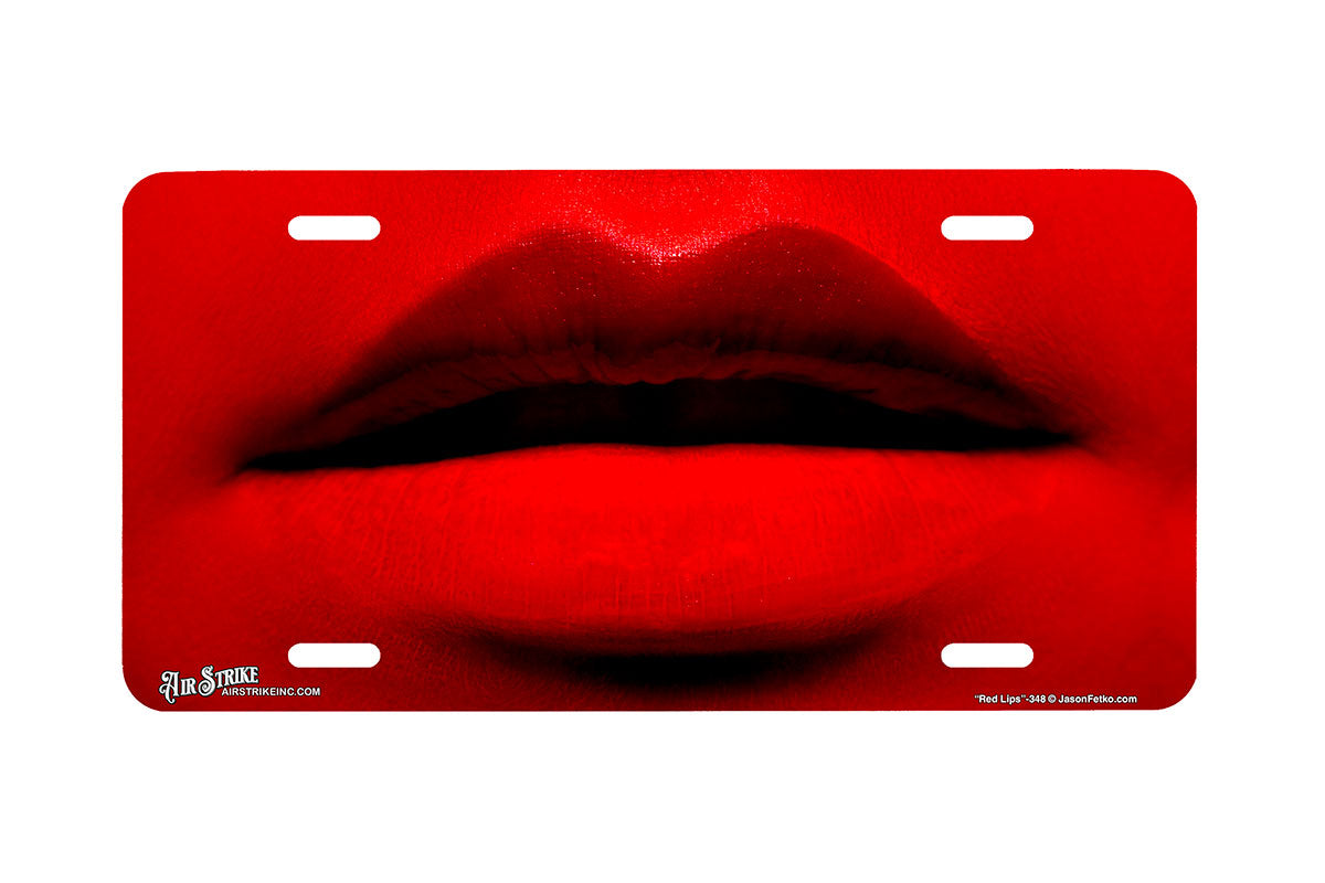 "Red Lips" - Decorative License Plate