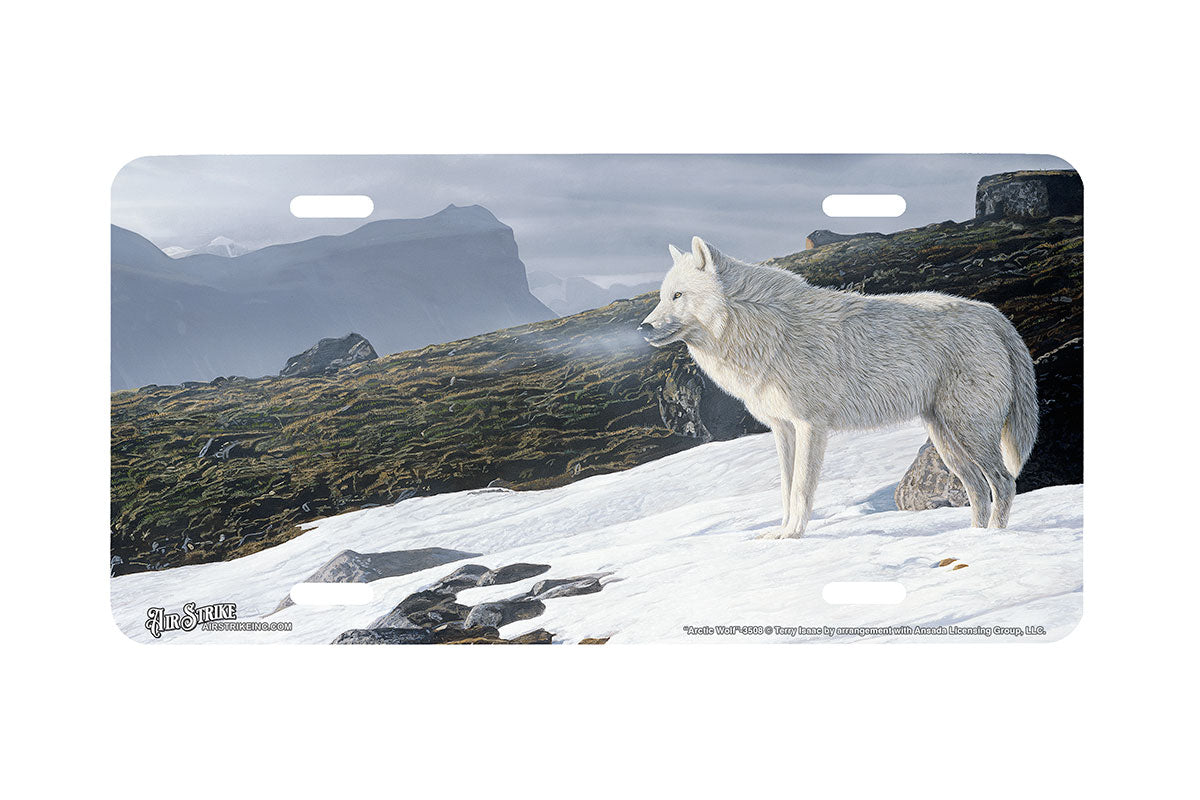 "Arctic Wolf" - Decorative License Plate
