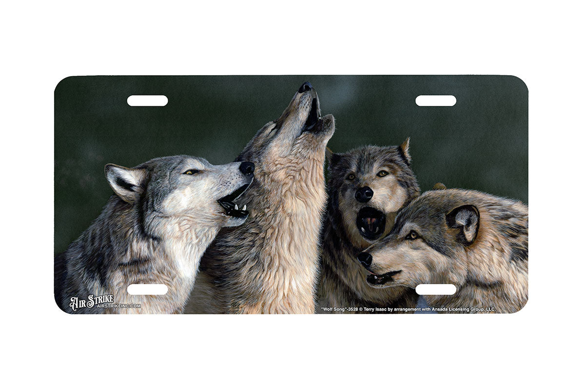 "WolfSong" - Decorative License Plate