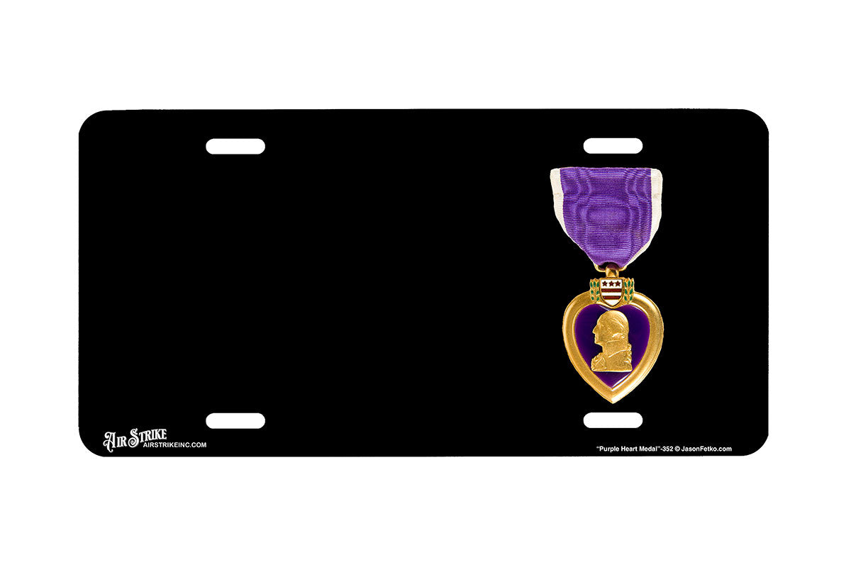 "Purple Heart Medal" - Decorative License Plate