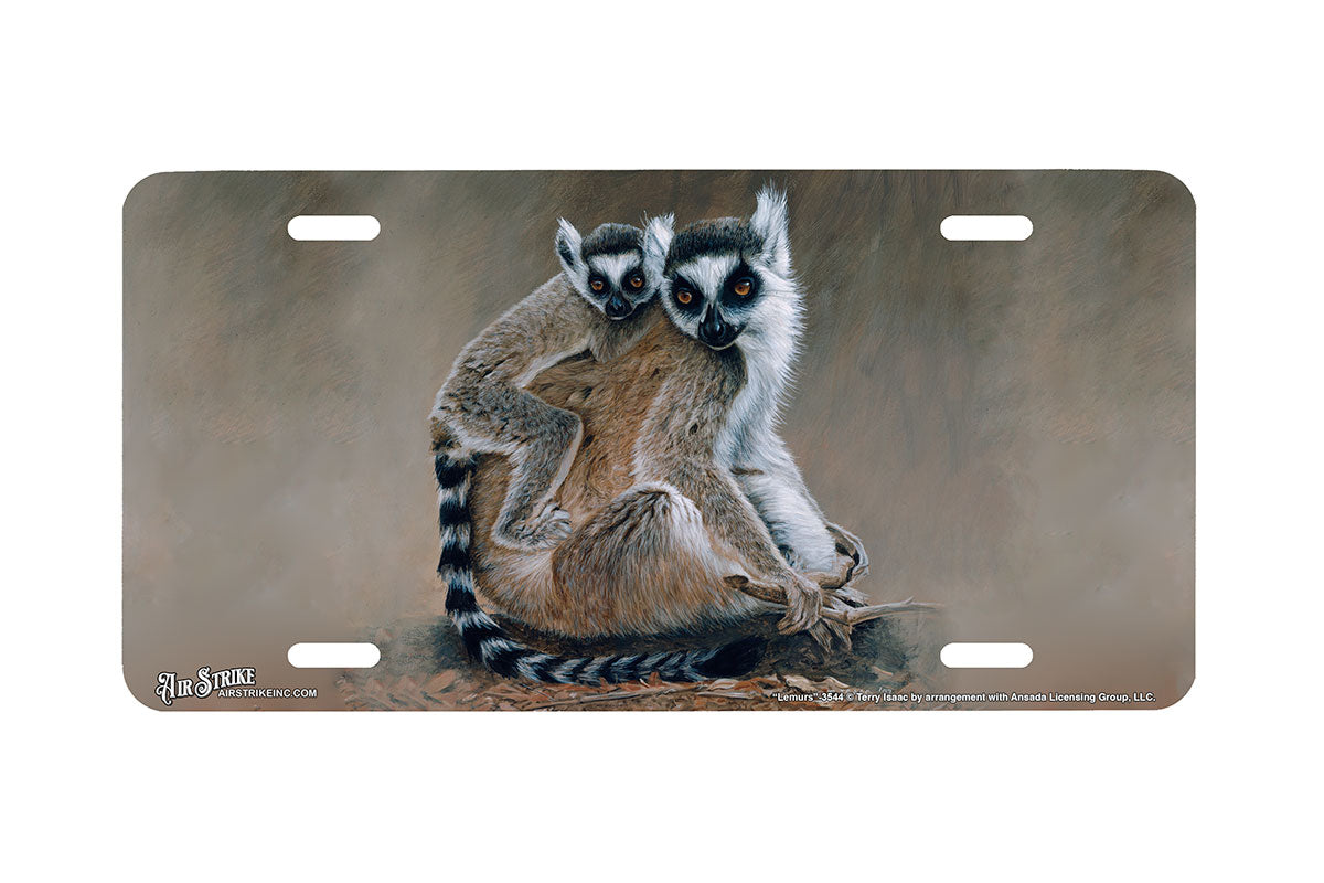 "Lemurs" - Decorative License Plate