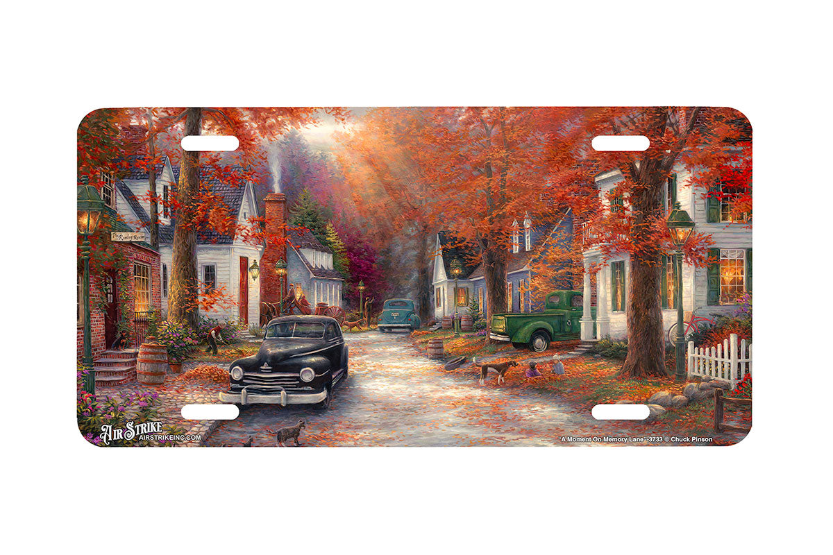 "A Moment On Memory Lane" - Decorative License Plate