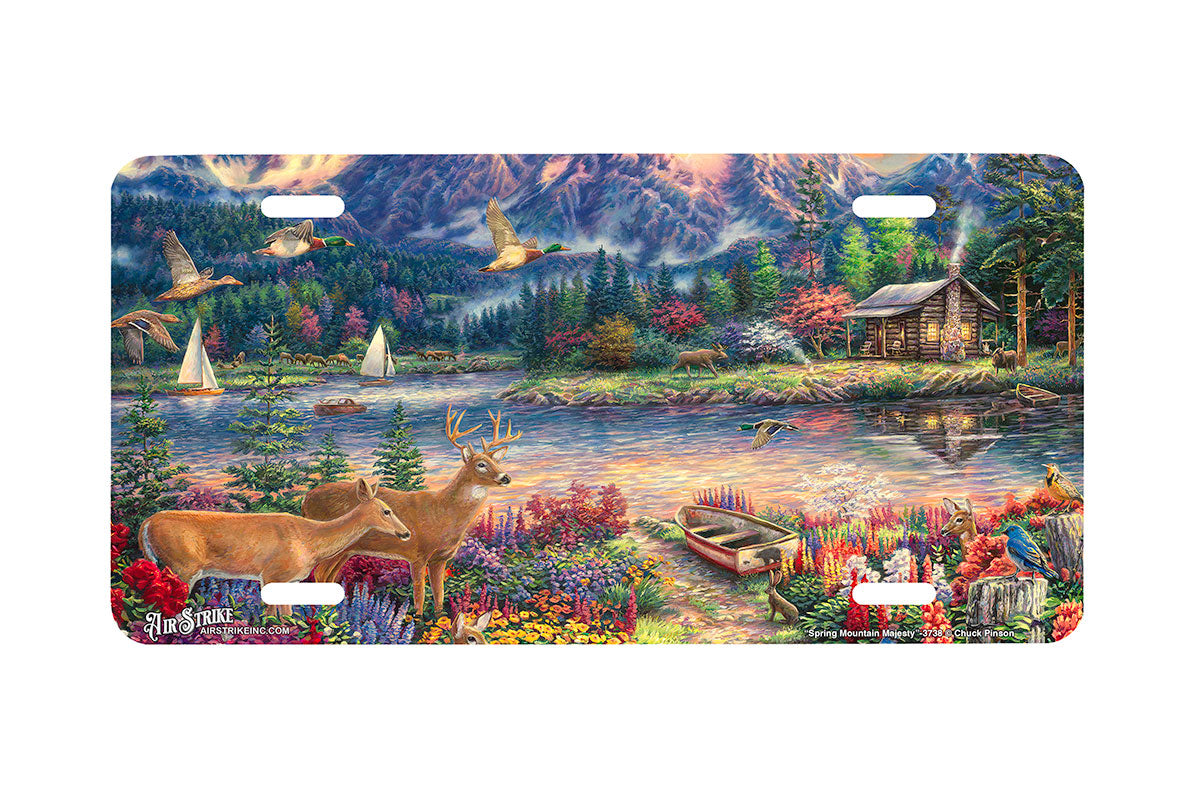 "Spring Mountain Majesty" - Decorative License Plate