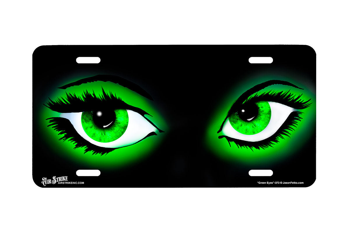 "Green Eyes" - Decorative License Plate