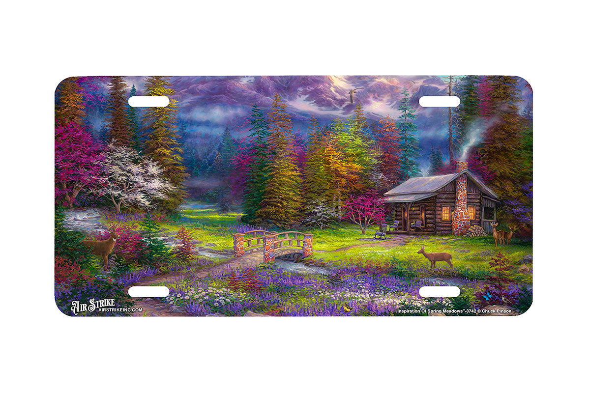 "Inspiration Of Spring Meadows" - Decorative License Plate
