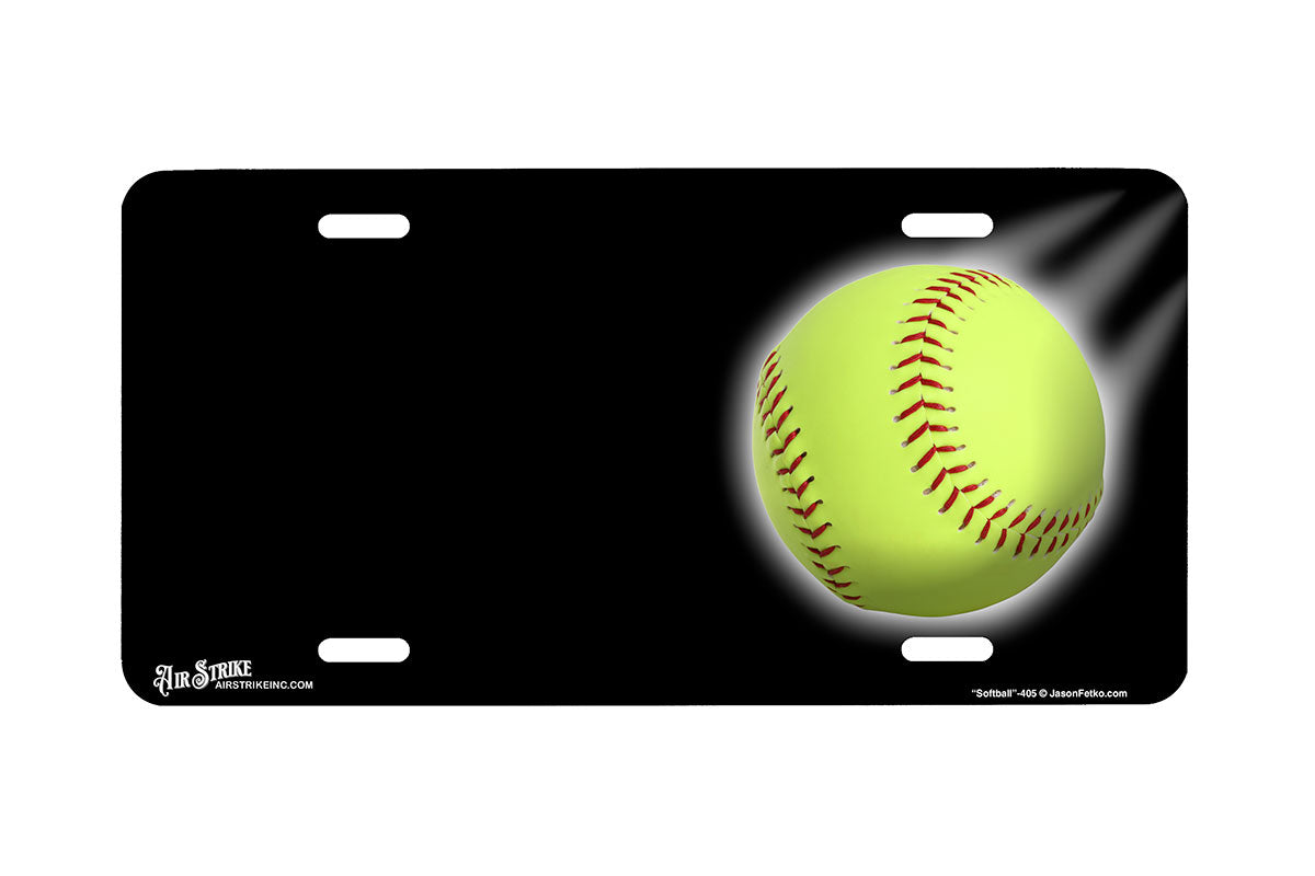 "Softball" - Decorative License Plate