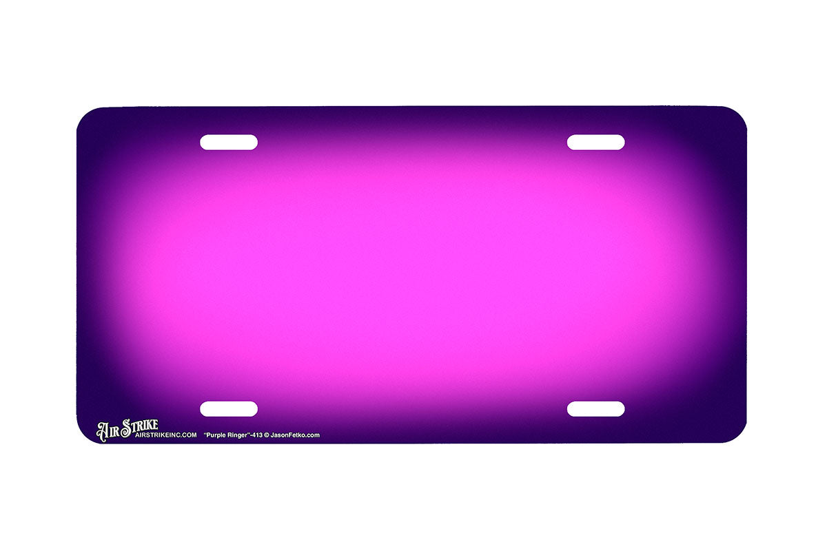 "Purple Ringer" - Decorative License Plate