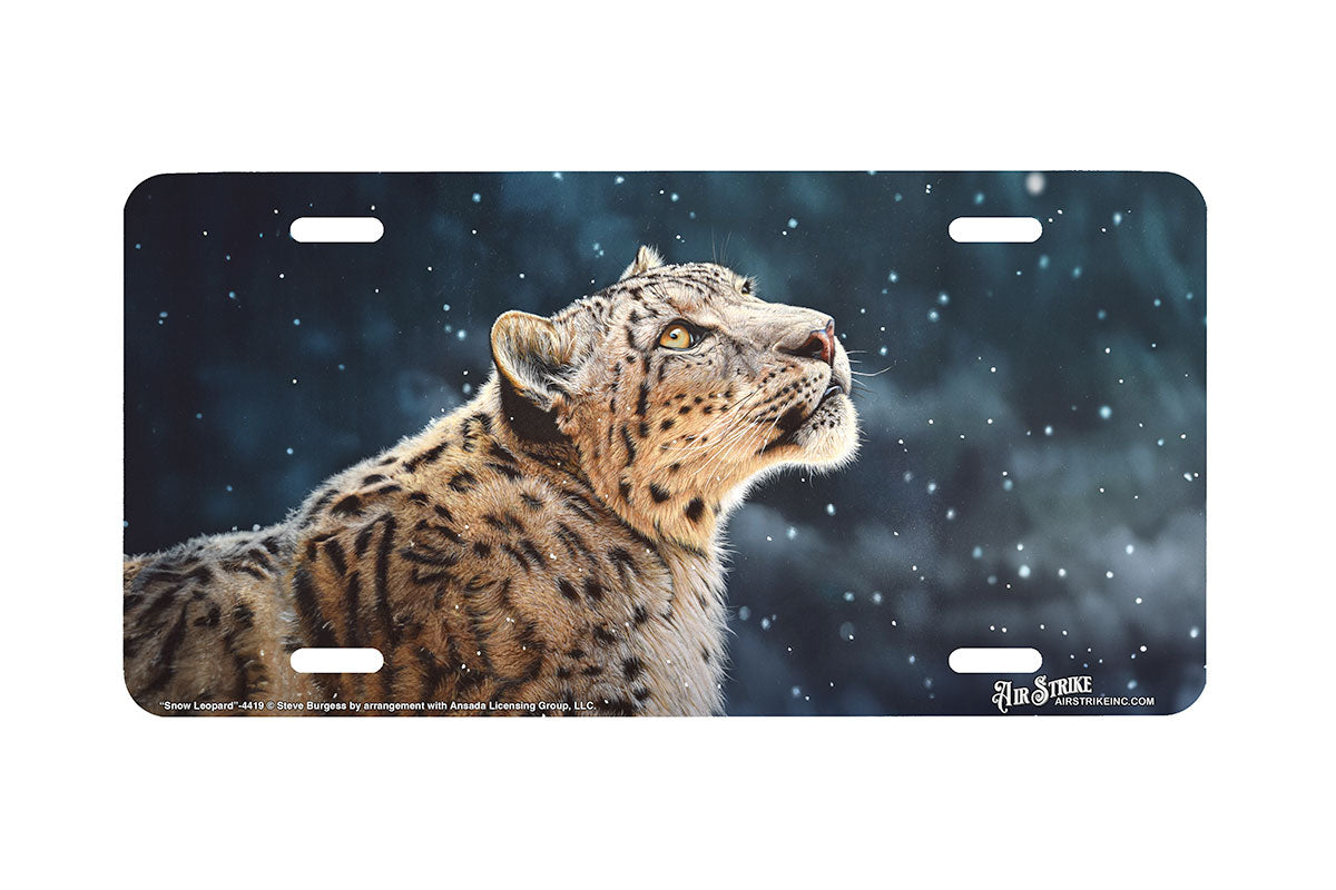 "Snow Leopard"- Decorative License Plate