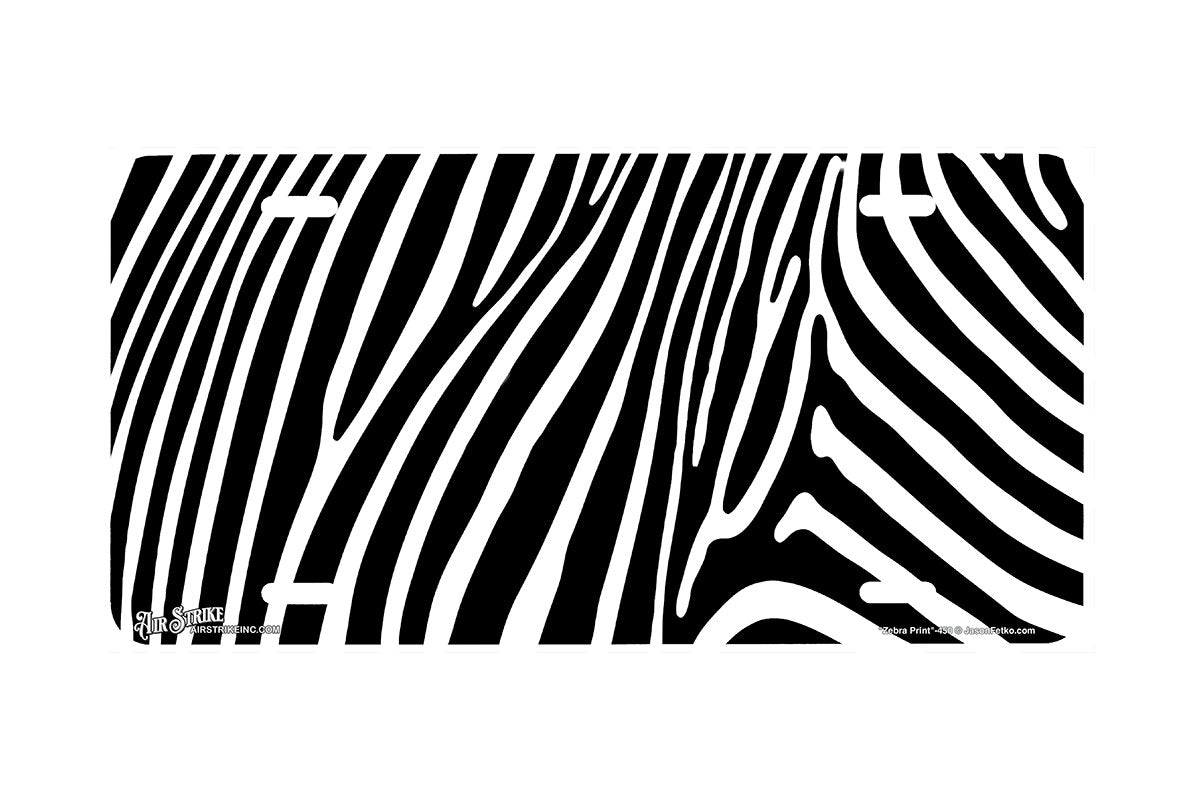 "Zebra Print" - Decorative License Plate