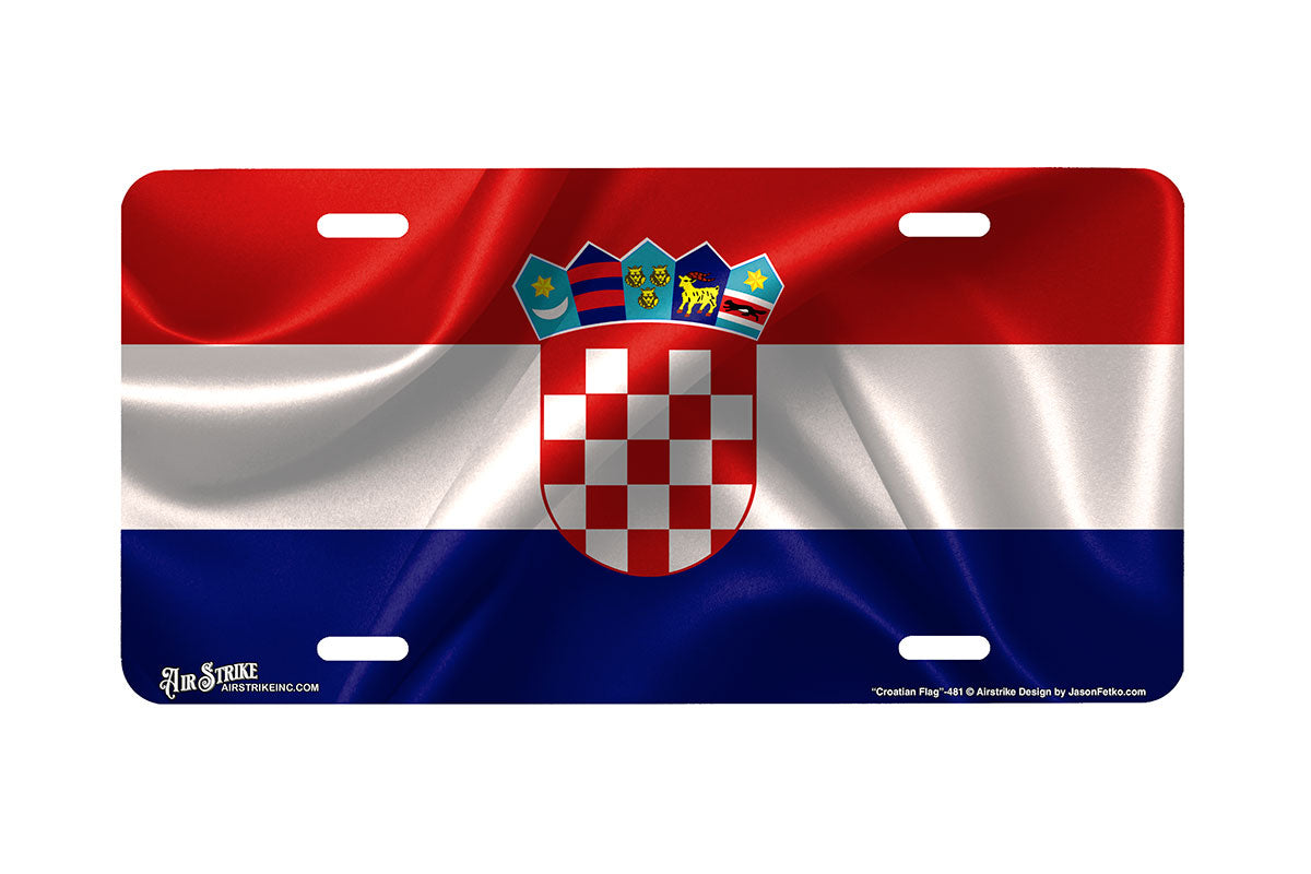 "Croatian Flag" - Decorative License Plate