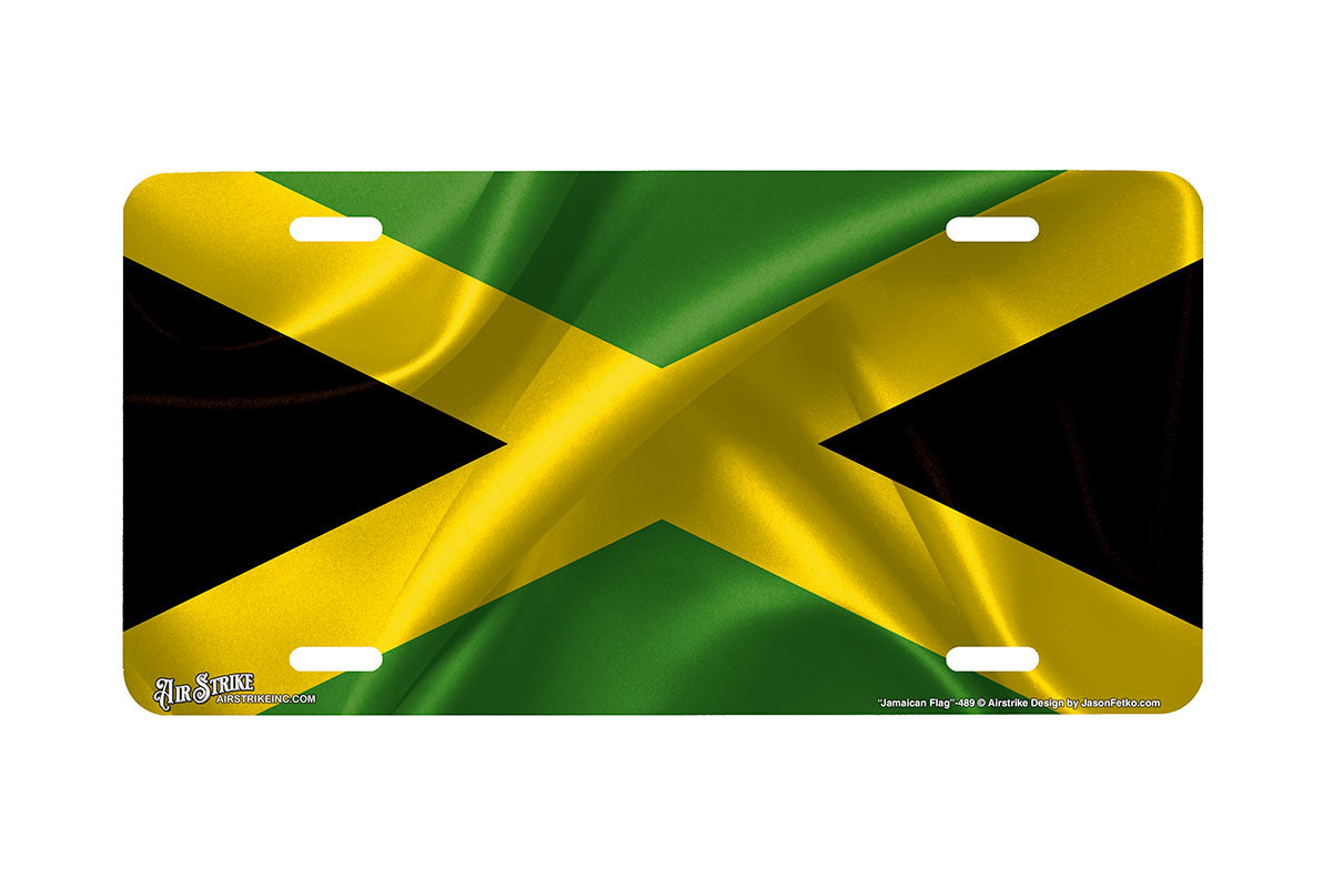 "Jamaican Flag" - Decorative License Plate