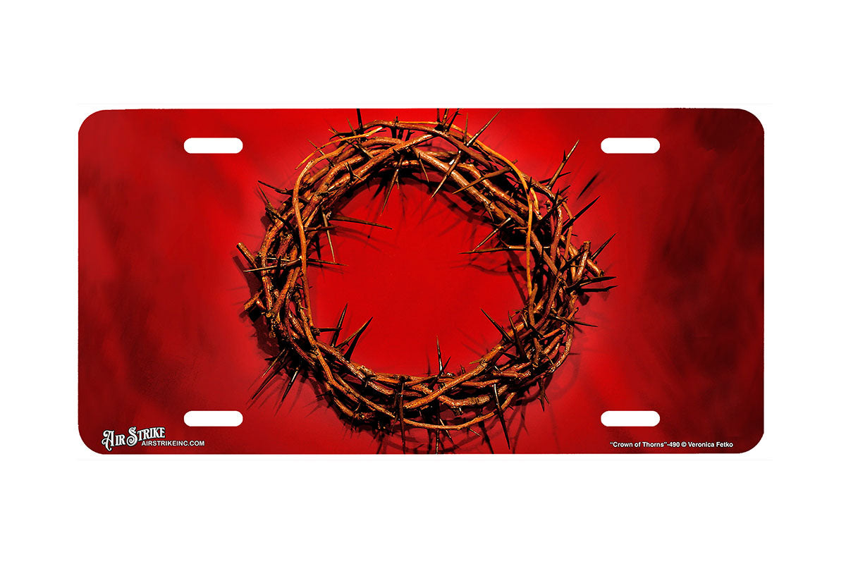 "Crown of Thorns" - Decorative License Plate