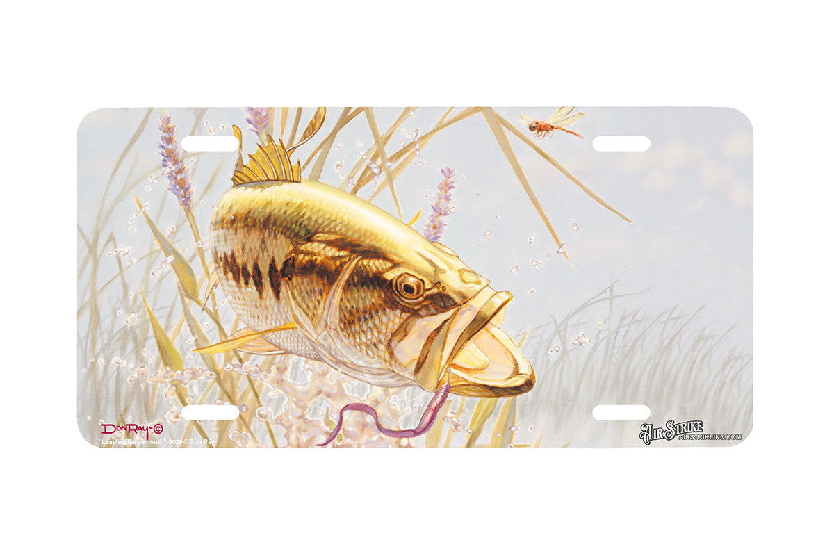 "Leaping Largemouth" - Decorative License Plate