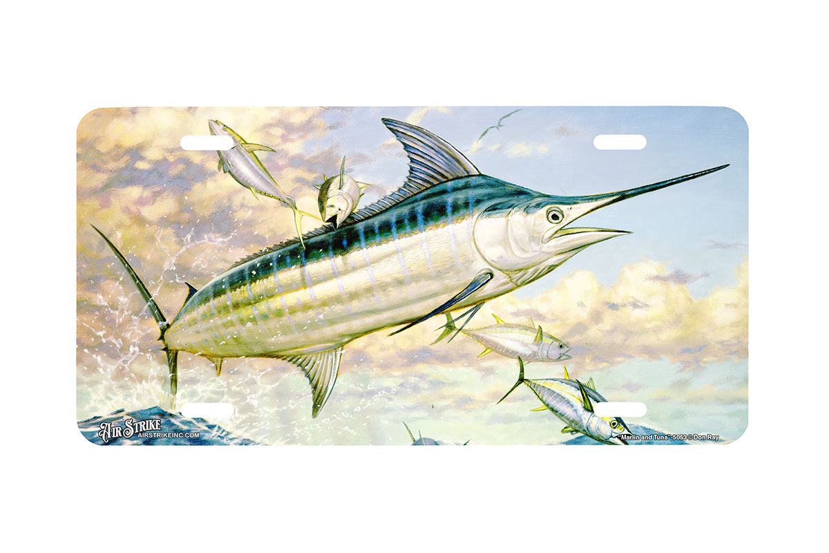 "Marlin And Tuna" - Decorative License Plate