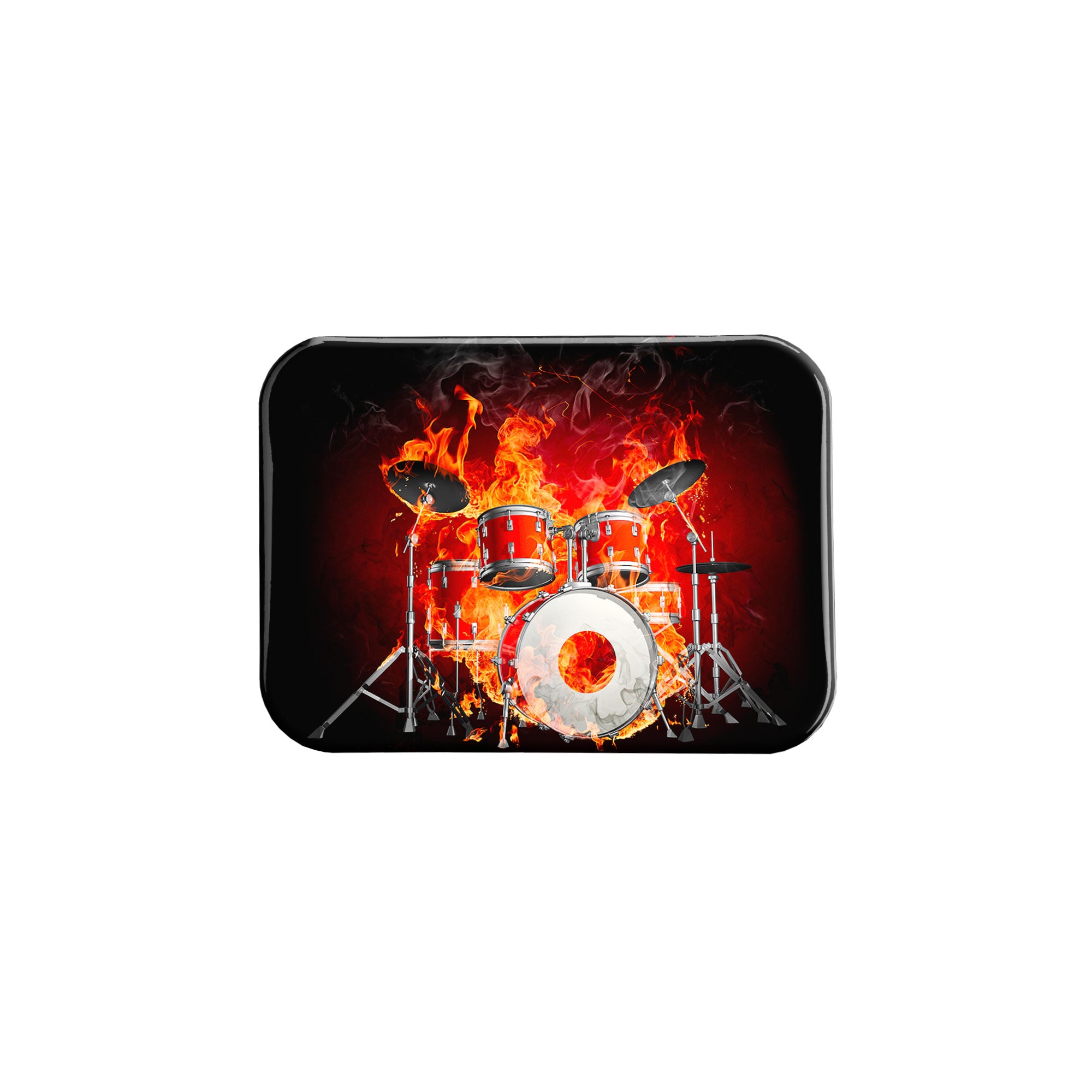 "Drums on Fire" - 2.5" X 3.5" Rectangle Fridge Magnets